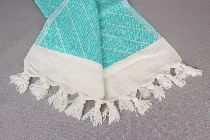 Bridesmaid Towel, Wedding Gift, Valentines Day Gift, Turkish Towel Hand Towel, Handmade Gift, 36x18 Cotton Geometric Towel, Personalized Gifts - 8