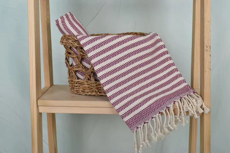 Gift For Boyfriend, Kitchen Towel, Embroidery Towel, Monogrammed Hand Towel, Turkish Tea Towel, 40x18 Cotton Chevron Towel, Best Wedding Gift - 4