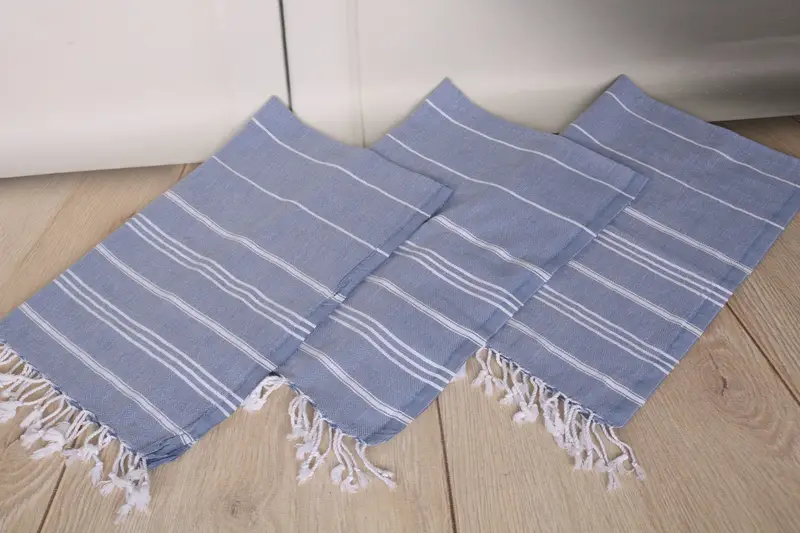 Turkish Towel Hand Towel, Wedding Gift Ideas, Guest Towel, Monogrammed Hand Towel, 40x24 Cotton Striped Towel, Kitchen Towel, Bridesmaid Gift - 6