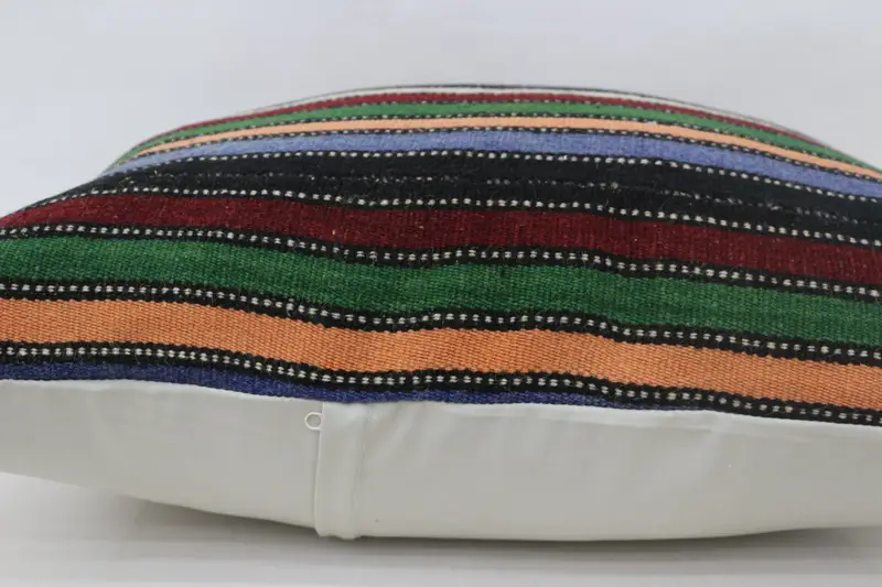 Pillow Case, Yoga Cushion, Shabby Chic Cushion Case, Vintage Kilim Pillow, Vintage Pillow, Kilim Cushion Sham, 28x28 Green Cushion Case - 6