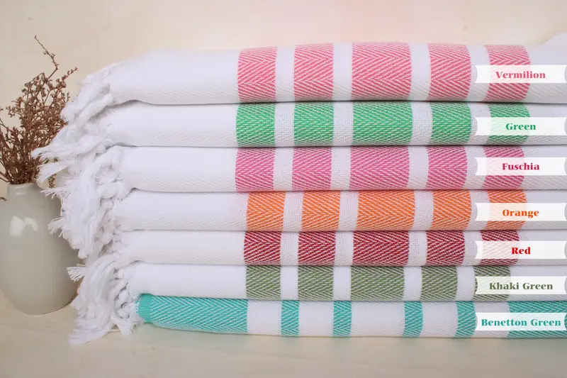 Organic Cotton Towel, Bachelorette Party Favors, Home Decor Towel, 70x40 Cotton Herringbone Towel, Custom Towel, Peshtemal Towel USA, Gift For Him - 4