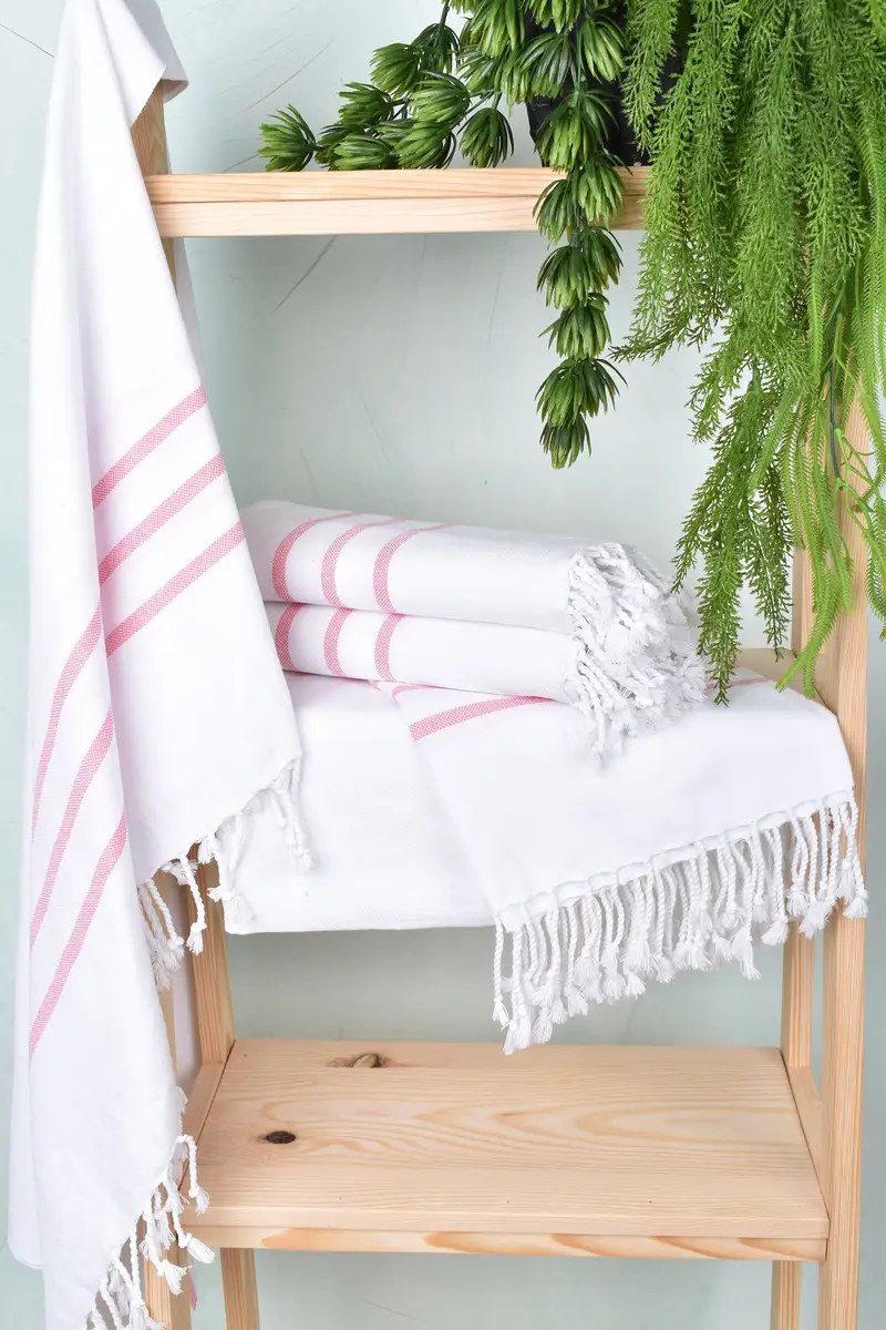 Personalized Bridesmaid Gift, 70x40 Cotton Striped Towel, Fouta towel, Bachelorette Party Decorations, Employee Gifts, Girls Weekend Favors - 6