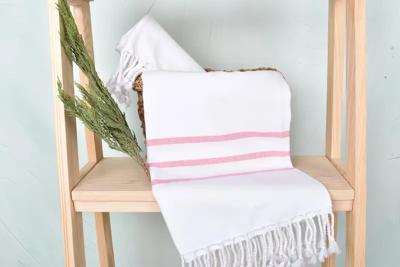 Personalized Bridesmaid Gift, 70x40 Cotton Striped Towel, Fouta towel, Bachelorette Party Decorations, Employee Gifts, Girls Weekend Favors - 4