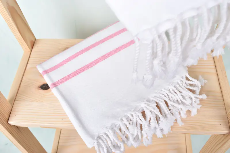 Personalized Bridesmaid Gift, 70x40 Cotton Striped Towel, Fouta towel, Bachelorette Party Decorations, Employee Gifts, Girls Weekend Favors - 5