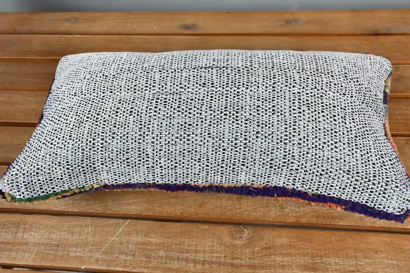 8x16 Blue Pillow, Anatolian Pillow Cover, Handmade Kilim Cushion, Gift Pillow, Luxury Pillow Case, Kilim Cushion Sham, Nomadic Pillow, Pillow - 5
