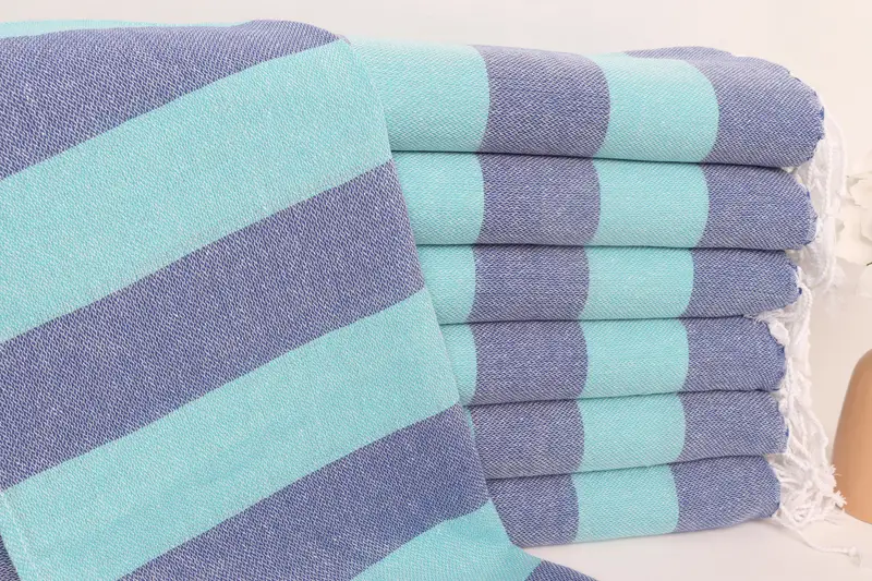 40x18 Cotton Striped Towel, Bridesmaid Gift Towel, Monogram Kitchen Towel, Bathroom Towels, Valentine Day Gift For Her, Personalized Kitchen Towel - 1