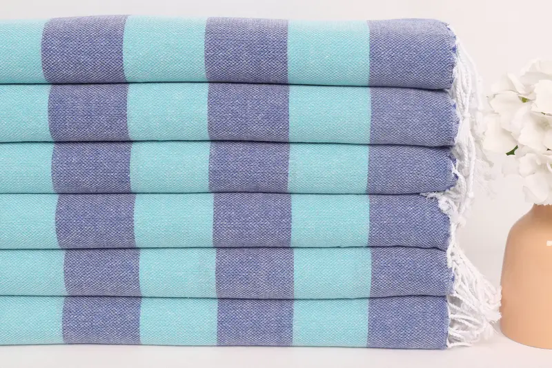 40x18 Cotton Striped Towel, Bridesmaid Gift Towel, Monogram Kitchen Towel, Bathroom Towels, Valentine Day Gift For Her, Personalized Kitchen Towel - 3