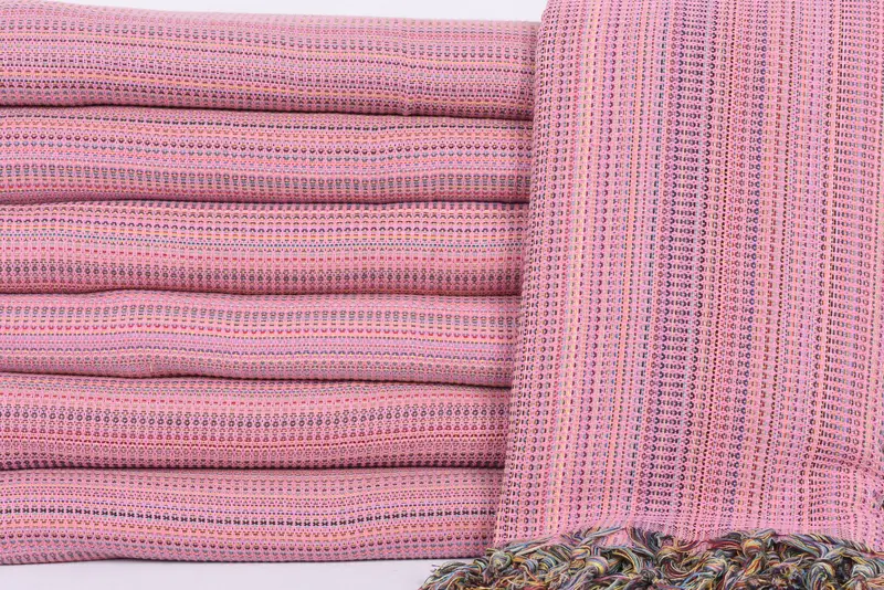 100x80 Cotton Waffle Towel, Gift For Her, Christmas Tablecloth, Decorative Blanket, Woven Blanket, Custom Wedding Gifts, Wedding Anniversary Gift - 2