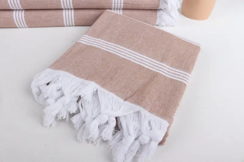 Best Friend Gift Ideas, 70x30 Cotton Striped Towel, Monogram Turkish Towel, Gym Towel, Large Turkish Towel, Bachelorette Party Decorations - 5