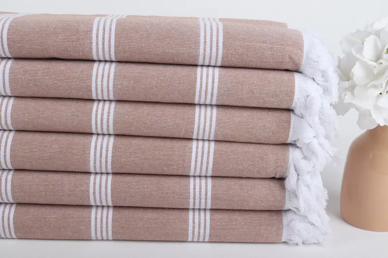 Best Friend Gift Ideas, 70x30 Cotton Striped Towel, Monogram Turkish Towel, Gym Towel, Large Turkish Towel, Bachelorette Party Decorations - 3