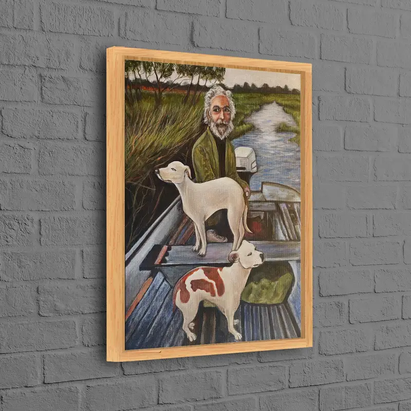 Kanvas Tablo: Bilge Köpek Bilgeliği, Basılı Başyapıt, Zamansız Zarafet