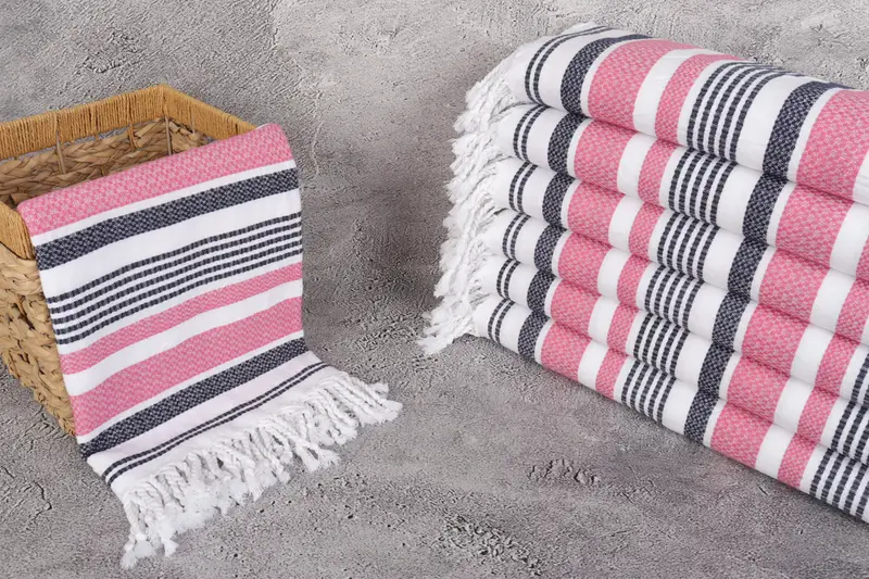 70x40 Cotton Striped Towel, Turkish hand towel, Turkish bath towel, Monogrammed Turkish Towel, Bachelorette Party Gifts, Bachelorette Favor - 3