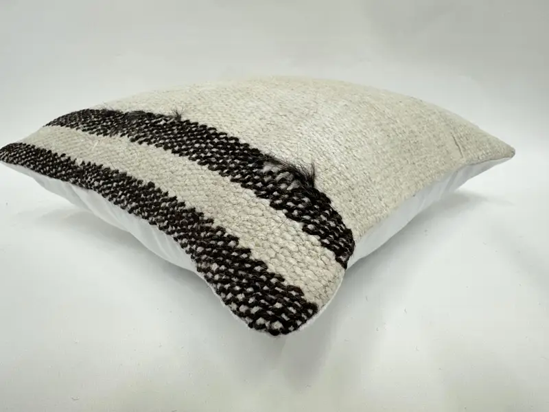 Gift Pillow, 14x14 Beige Cushion Cover, Pillow for Couch, Handmade Kilim Cushion, Vintage Kilim Pillow Pillow Case, Pillow Case - 6