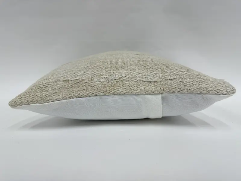 Gift Pillow, 14x14 Beige Cushion Cover, Pillow for Couch, Handmade Kilim Cushion, Vintage Kilim Pillow Pillow Case, Pillow Case - 5