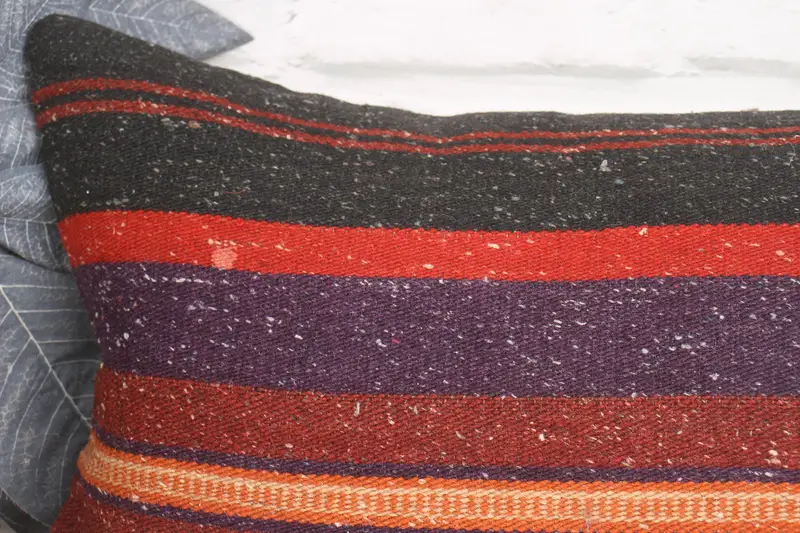 12x20 Purple Pillow Case, Kilim Pillow Cover, Ethnical Kilim Rug Pillow, Vintage Kilim Pillow, Personalized Gift Pillow Cushion Cover, Pillow Sham - 2