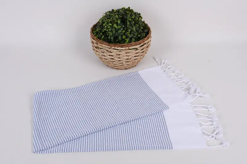 Monogram el havlu, bekar hediye, 40x18 pamuklu çizgili havlu, ev dekoru için hediye, kişiselleştirilmiş bulaşık havlu, monogram havlu, banyo havlu - 4