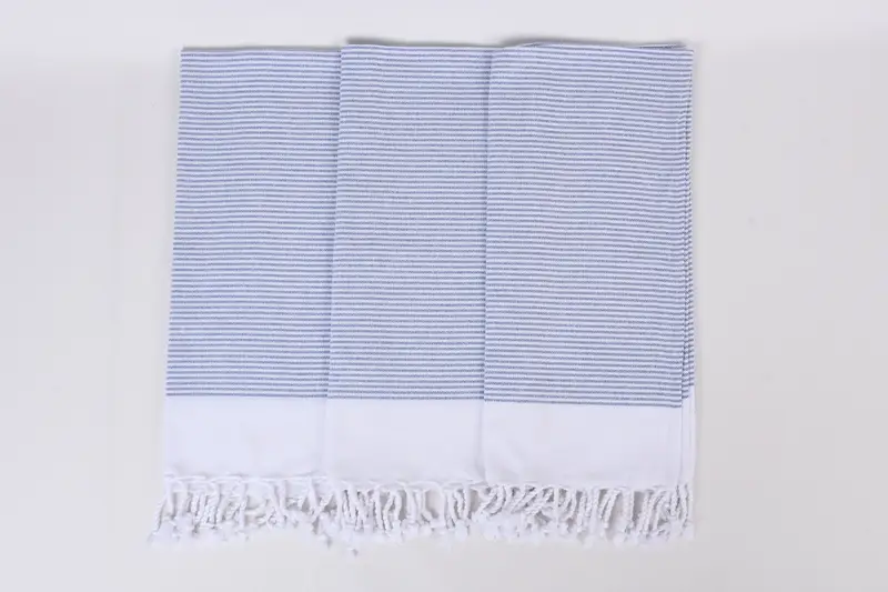 Monogram el havlu, bekar hediye, 40x18 pamuklu çizgili havlu, ev dekoru için hediye, kişiselleştirilmiş bulaşık havlu, monogram havlu, banyo havlu - 7