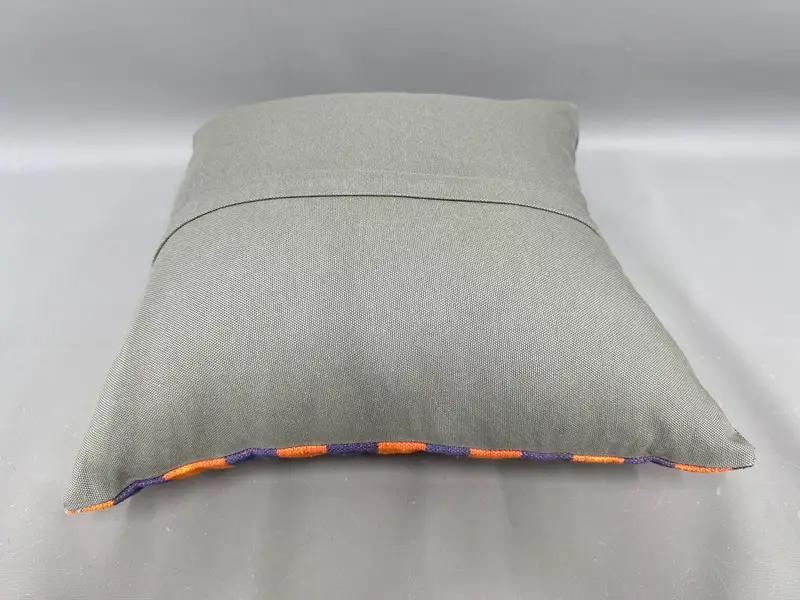 Pillow for Sofa, Kilim Pillow Cover, Boho Pillow Sham Cover, Pillow Case, Bed Cushion Cover, 18x18 Orange Pillow Cover, Seat Cushion - 7