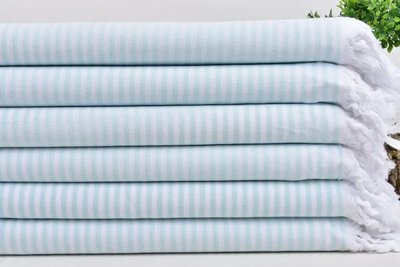 Personalized Gift For Her, Monogram Beach Towel, Wedding Favors, Monogram Towels, Custom Towel, Luxury Beach Towel, 68x36 Cotton Striped Towel - 3