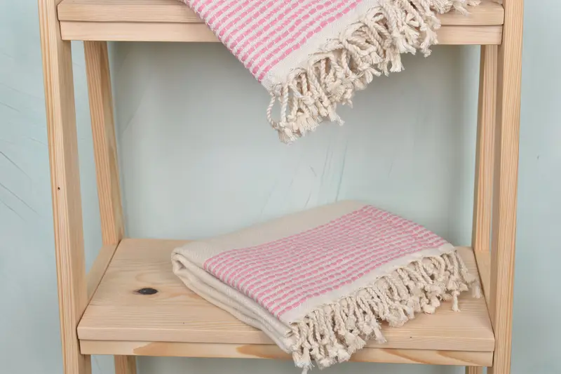 Sand-resistant Turkish towel for the beach, Wedding Shower Gift, Bridal Shower Gift, 70x36 Cotton Striped Towel, Beach towel, Sand-resistant towel - 5