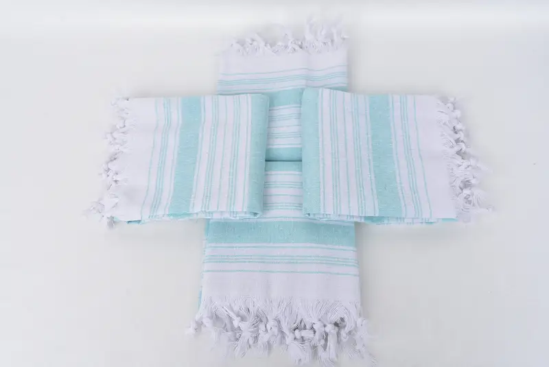 Guest Towel, 68x32 Cotton Striped Towel, Towel With Name, Soft towel, Unique Gift, Bachelorette Gifts, Bridal Shower Favors, Handmade Turkish Towel - 6