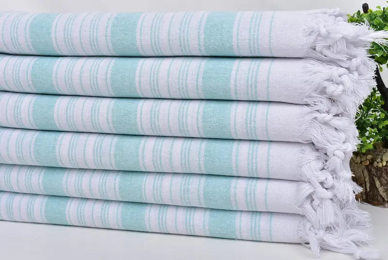 Guest Towel, 68x32 Cotton Striped Towel, Towel With Name, Soft towel, Unique Gift, Bachelorette Gifts, Bridal Shower Favors, Handmade Turkish Towel - 3