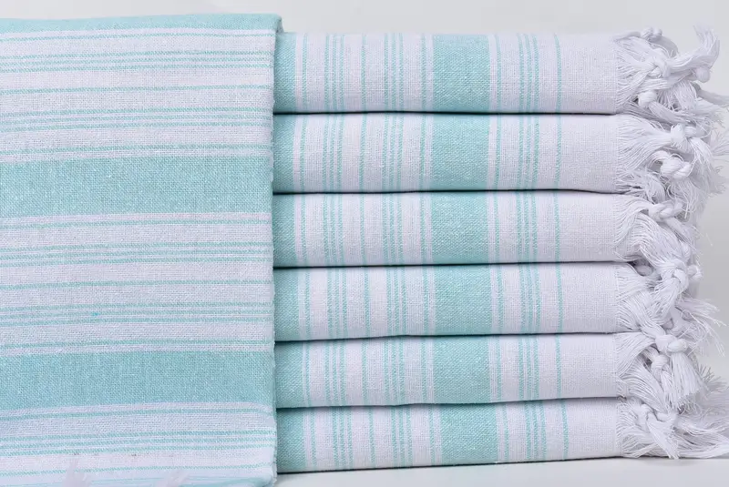 Guest Towel, 68x32 Cotton Striped Towel, Towel With Name, Soft towel, Unique Gift, Bachelorette Gifts, Bridal Shower Favors, Handmade Turkish Towel - 1