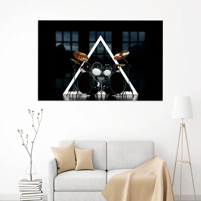 Vidrio impreso moderno: regalo moderno para la oficina y el músico