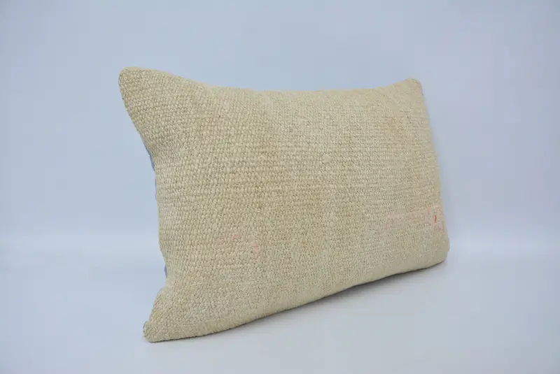 Interior Designer Pillow, Boho Pillow Sham Cover, 16x24 Beige Cushion Case, Meditation Cushion Cover, Cushion Case, Vintage Kilim Pillow - 3