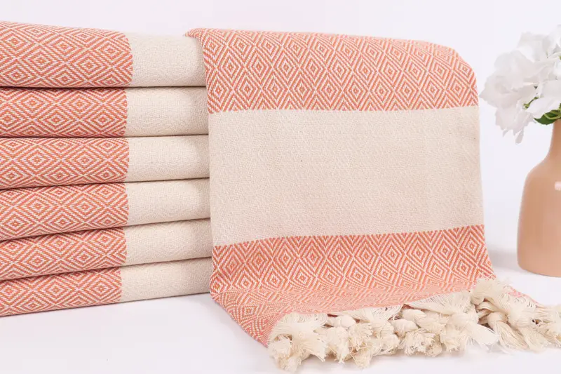 Quick-drying peshtemal towel for poolside, Thin towel, Bachelorette Party Gifts, Unique Gift, 70x40 Cotton Diamond Towel, Turkish hand towel - 2