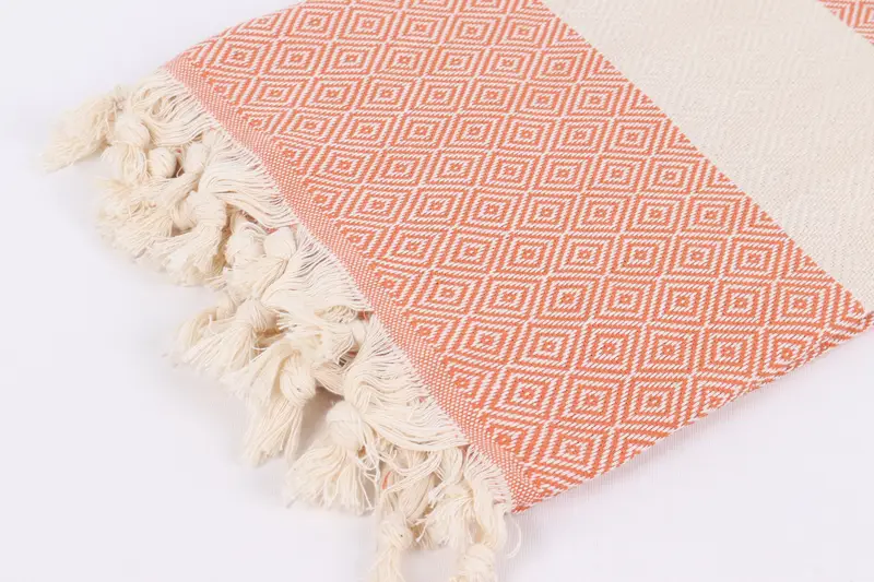 Quick-drying peshtemal towel for poolside, Thin towel, Bachelorette Party Gifts, Unique Gift, 70x40 Cotton Diamond Towel, Turkish hand towel - 7