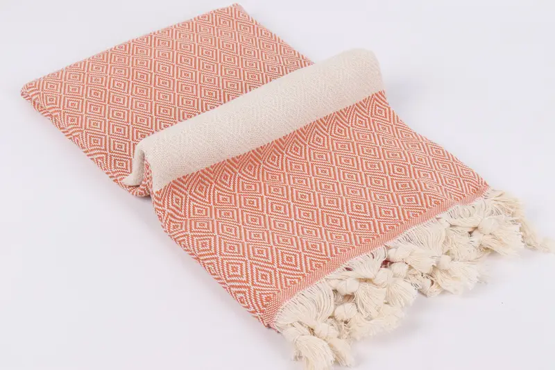 Quick-drying peshtemal towel for poolside, Thin towel, Bachelorette Party Gifts, Unique Gift, 70x40 Cotton Diamond Towel, Turkish hand towel - 6
