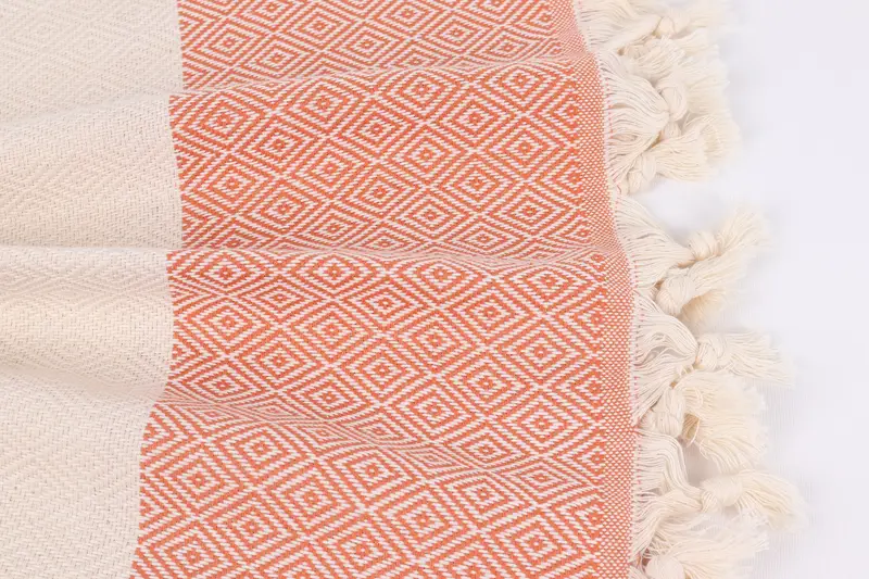 Quick-drying peshtemal towel for poolside, Thin towel, Bachelorette Party Gifts, Unique Gift, 70x40 Cotton Diamond Towel, Turkish hand towel - 8