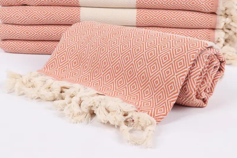 Quick-drying peshtemal towel for poolside, Thin towel, Bachelorette Party Gifts, Unique Gift, 70x40 Cotton Diamond Towel, Turkish hand towel - 4