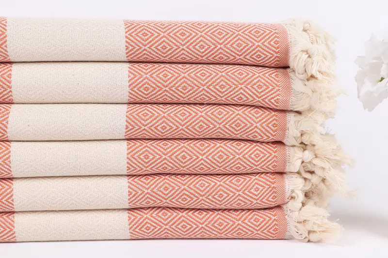Quick-drying peshtemal towel for poolside, Thin towel, Bachelorette Party Gifts, Unique Gift, 70x40 Cotton Diamond Towel, Turkish hand towel - 3