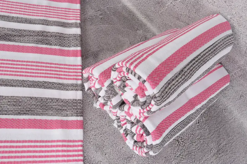 Fringed Turkish towel for poolside, 70x40 Cotton Striped Towel, Best Friend Gift, Valentines Day Gift For Him, Turkish towel, Bridesmaid Gift - 8