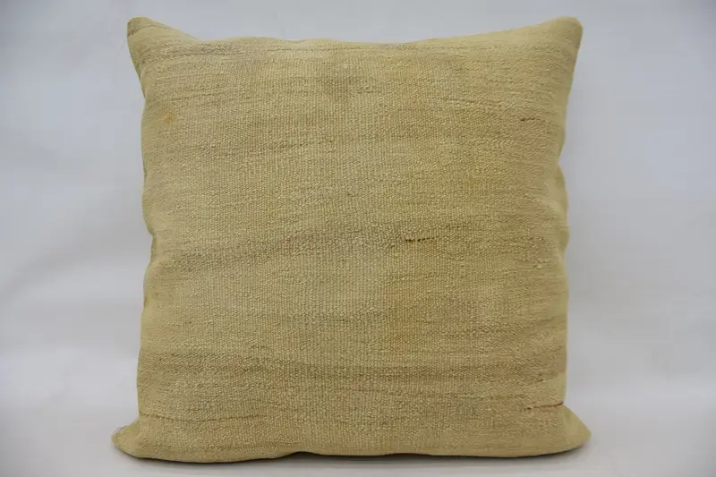 Garden Pillow Case, Vintage Cushion Cover, Pillow Case, 28x28 Beige Pillow Sham, Ethnical Kilim Rug Pillow, Antique Pillows, Gift Pillow - 1
