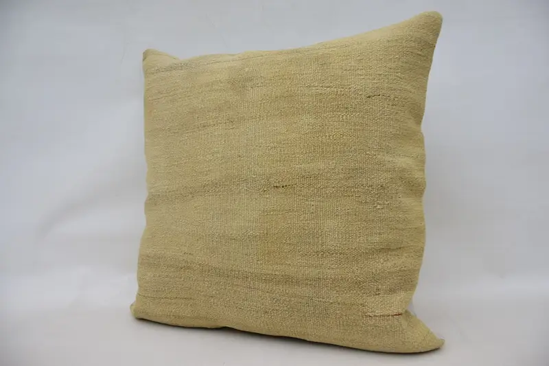 Garden Pillow Case, Vintage Cushion Cover, Pillow Case, 28x28 Beige Pillow Sham, Ethnical Kilim Rug Pillow, Antique Pillows, Gift Pillow - 3