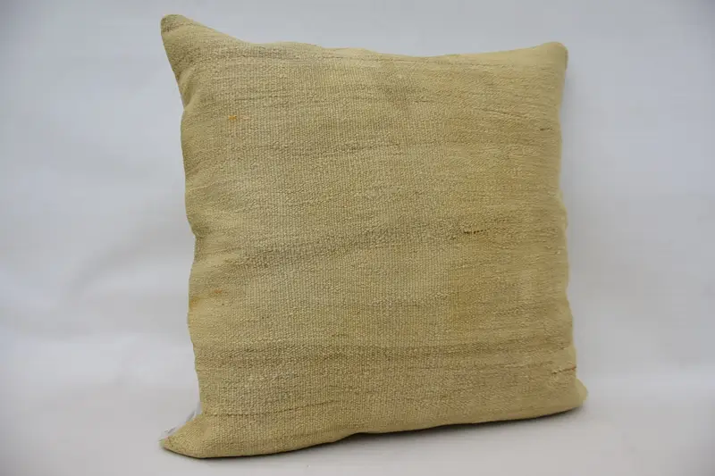 Garden Pillow Case, Vintage Cushion Cover, Pillow Case, 28x28 Beige Pillow Sham, Ethnical Kilim Rug Pillow, Antique Pillows, Gift Pillow - 2