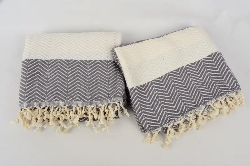 Bridal Shower Favors, Best Wedding Gift, 70x40 Cotton Zig zag Towel, Cancun Bachelorette Party Gift Ideas, Custom Gifts, Organic towel, Soft towel - 7