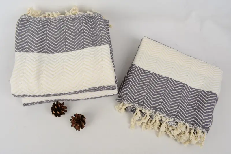 Bridal Shower Favors, Best Wedding Gift, 70x40 Cotton Zig zag Towel, Cancun Bachelorette Party Gift Ideas, Custom Gifts, Organic towel, Soft towel - 8
