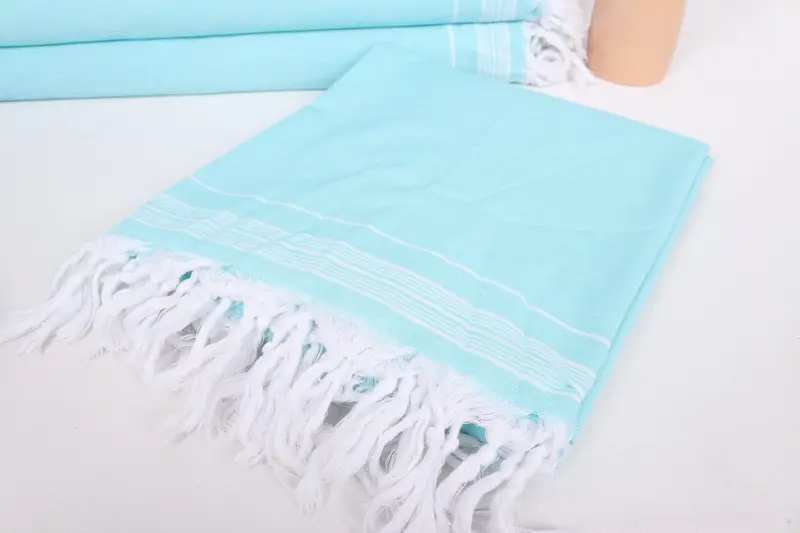 Düğün Hediyesi Özel Battaniye, Türk Battaniyesi, Düğün Favorları, Kişiselleştirilmiş Hediye, Boho Battaniyeleri, 92x56 Pamuk Çizgili Havlu - 5