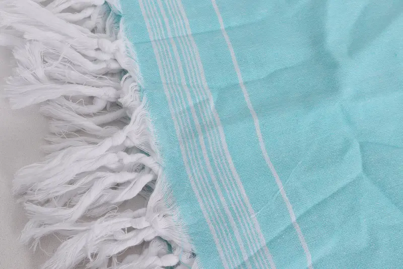 Düğün Hediyesi Özel Battaniye, Türk Battaniyesi, Düğün Favorları, Kişiselleştirilmiş Hediye, Boho Battaniyeleri, 92x56 Pamuk Çizgili Havlu - 7