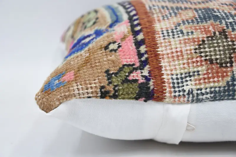 Pillow Cover, Home Decor Pillow, 12x12 Blue Pillow, Vintage Throw Pillow Cover, Boho Pillow, Pillow for Sofa, Ethnic Pillow - 5