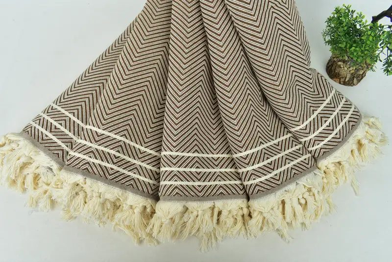 Halloween Blanket, Tablecloth, Organic Throw, Bridesmaid Gifts, Turkish Blanket, Bohemian Bedspread, Family Gift Basket, 96x70 Cotton Diamond Towel - 4