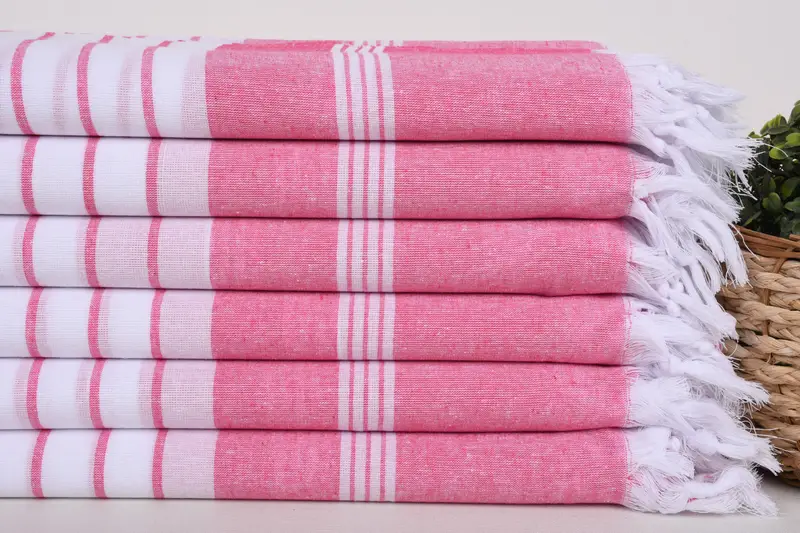 Yoga Towel, Travel towel, Cute Beach Towel, Personalized Gifts, Embroidered Towel, Gym Towel, Bridal Shower Gifts, 68x36 Cotton Striped Towel - 2