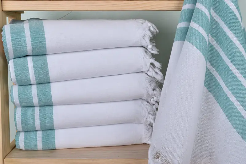 70x40 Cotton Striped Towel, Bachelor Party Favors, Bridesmaid Gift Towel, Guest Towel, Peshtemal Towel, Travel Towel, Turkish bath towel, Gym Towel - 2