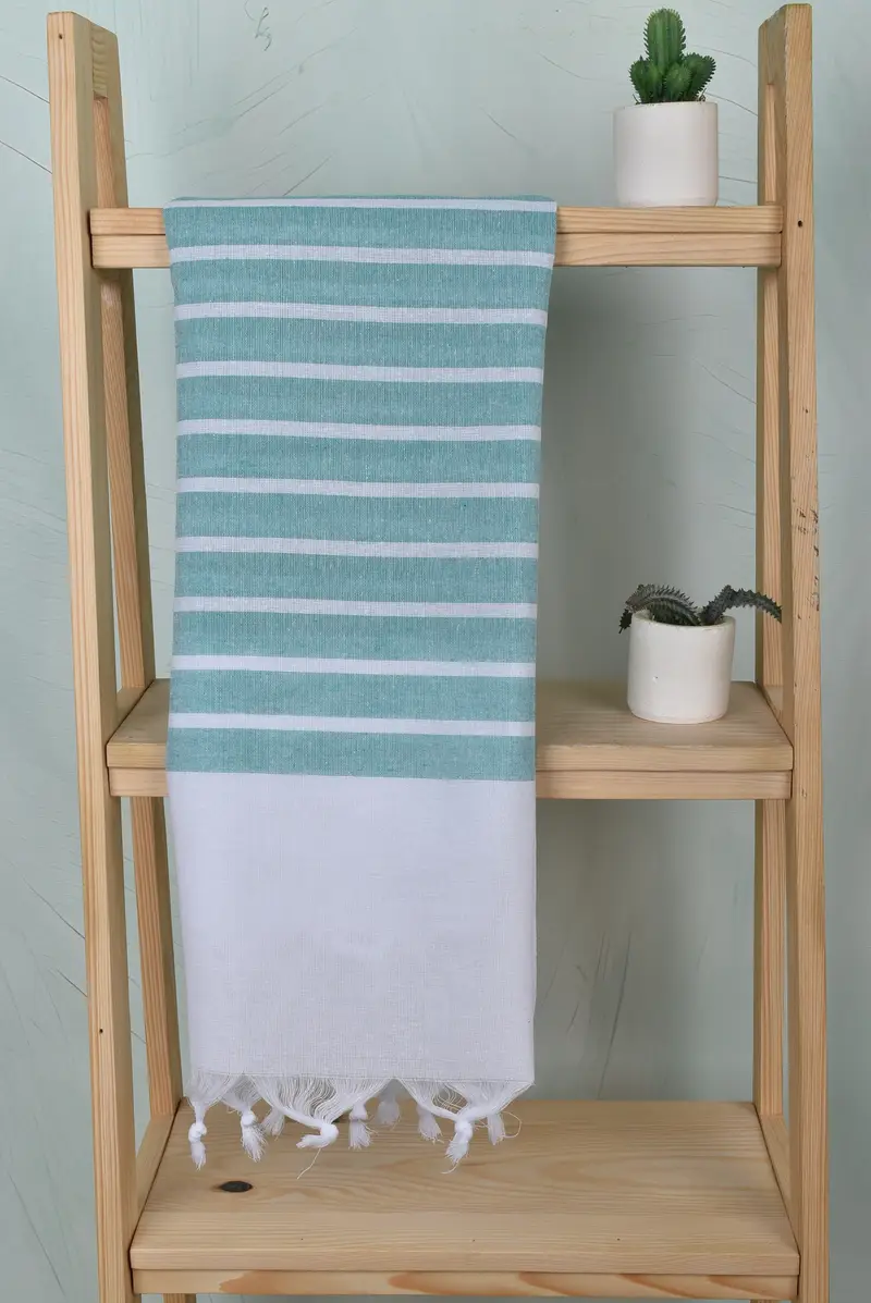70x40 Cotton Striped Towel, Bachelor Party Favors, Bridesmaid Gift Towel, Guest Towel, Peshtemal Towel, Travel Towel, Turkish bath towel, Gym Towel - 8