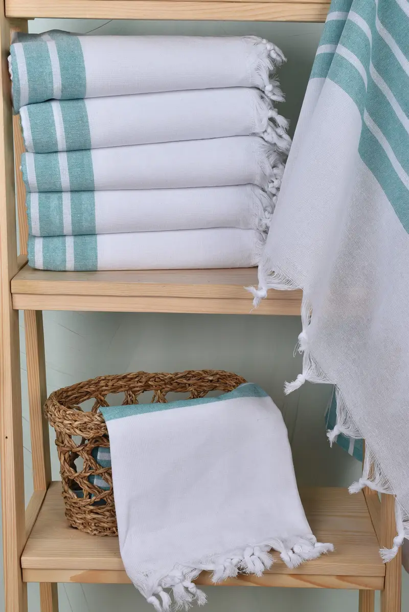 70x40 Cotton Striped Towel, Bachelor Party Favors, Bridesmaid Gift Towel, Guest Towel, Peshtemal Towel, Travel Towel, Turkish bath towel, Gym Towel - 3