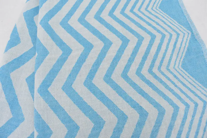Toalla de diseño en zigzag de algodón 40x24, toalla de mano personalizada, regalo conmemorativo, favor de la fiesta de viaje de niña, poca de cocina turca, favor de la boda en la playa, regalo de boda - 6